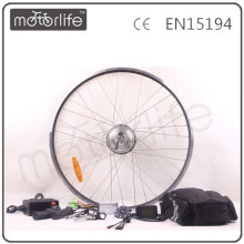 Kit de conversión de bicicleta eléctrica MOTORLIFE / OEM 36v250w con batería de plomo